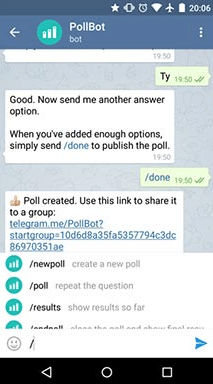 create bots in instant messaging application