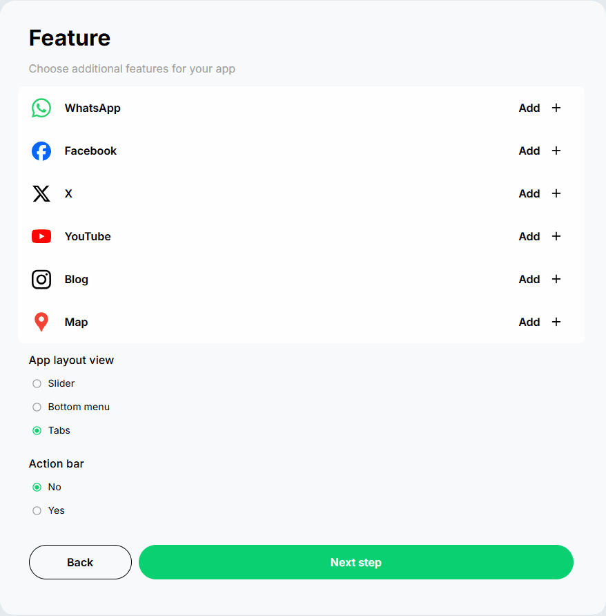 Android app maker - build a Android app without code