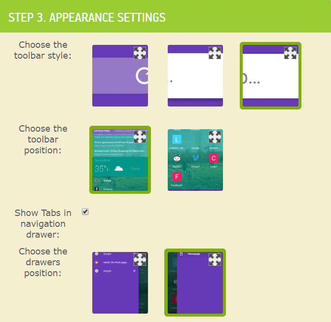 customize app layout