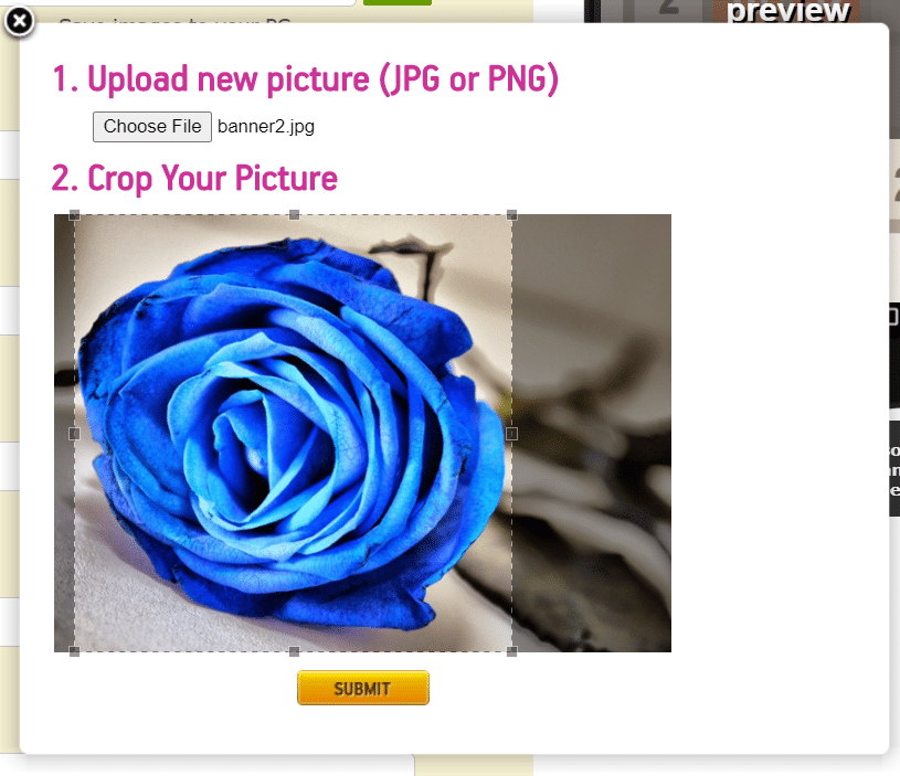 crop and customize the image of your 2048 app