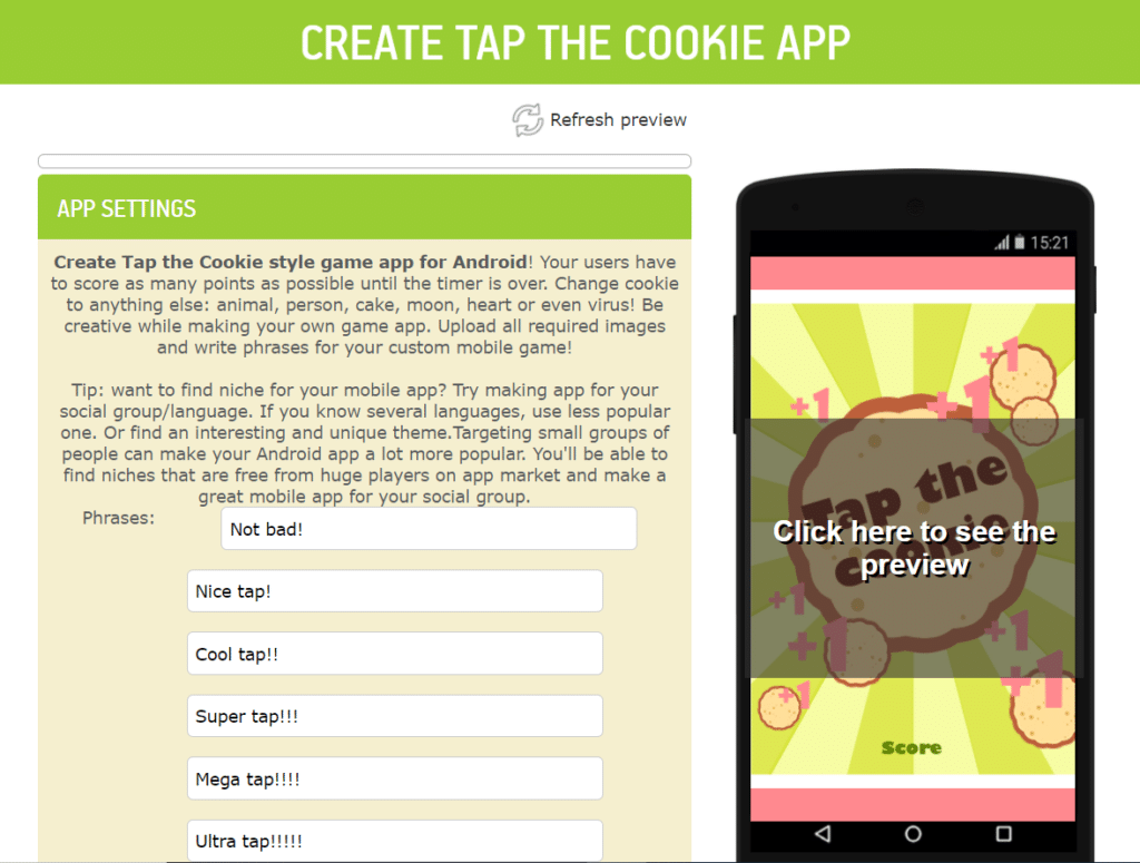 How to Make a Cookie Clicker Android Game in 5 Minutes | Appsgeyser