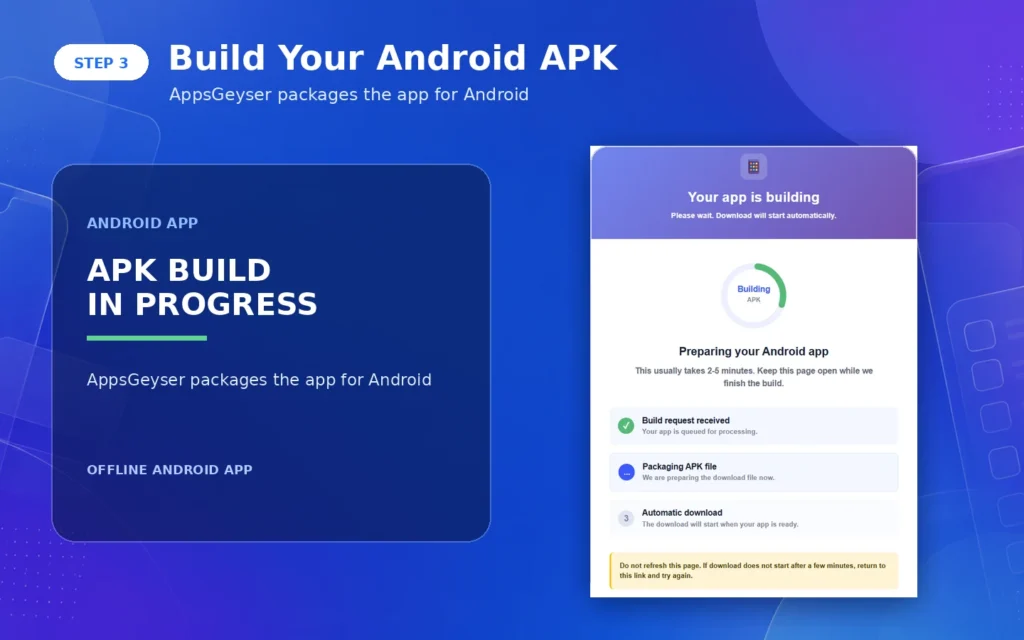 How to Convert HTML to APK for Free 3 AppsGeyser building an Android APK file