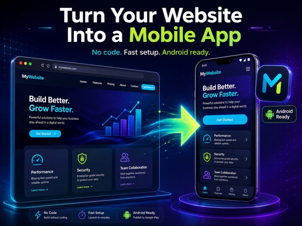 Turn your website into a mobile app