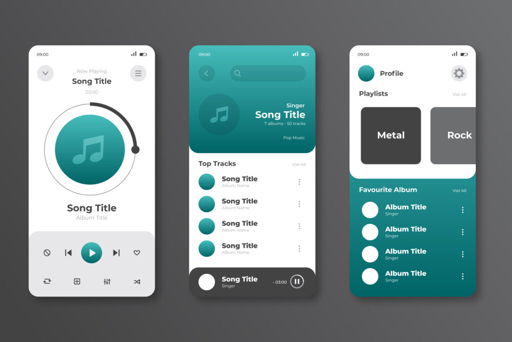 How to create A Music Streaming App For Android - Free App Maker 1 Music app template
