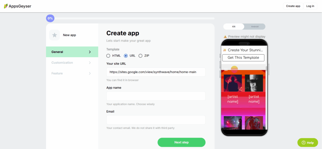 How to create A Music Streaming App For Android - Free App Maker 3 create a music app