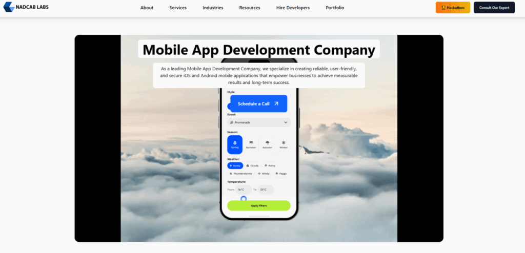 Nadcab Labs website