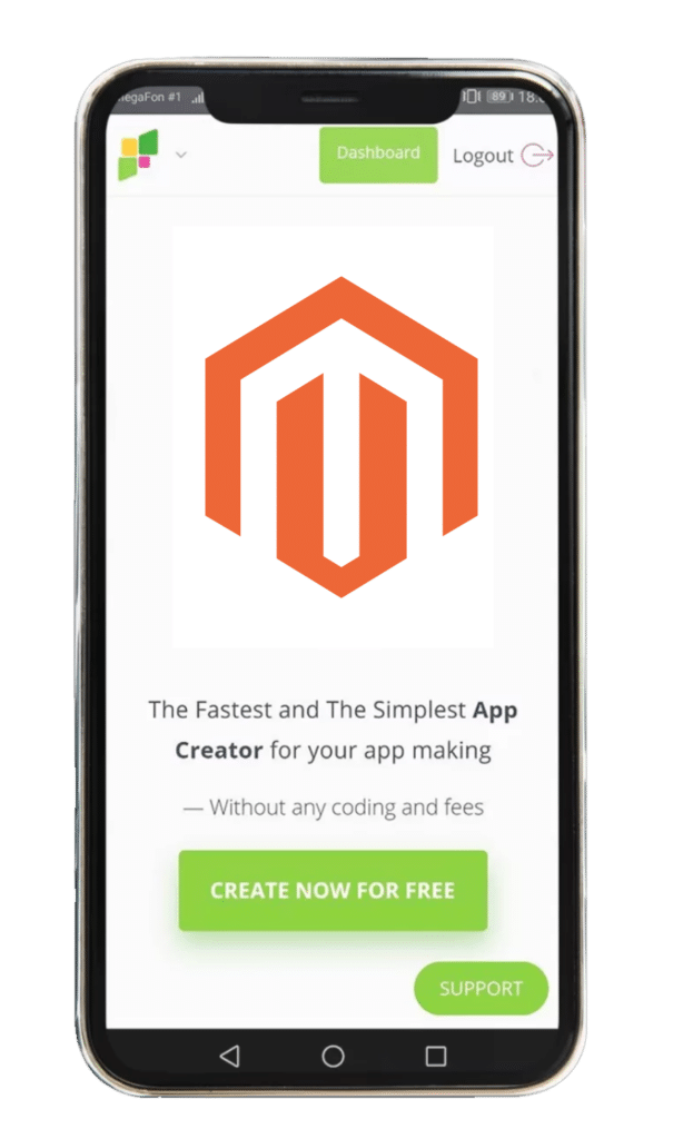 Convert Magento Website to Mobile App Online with AppsGeyser’s Android Converter