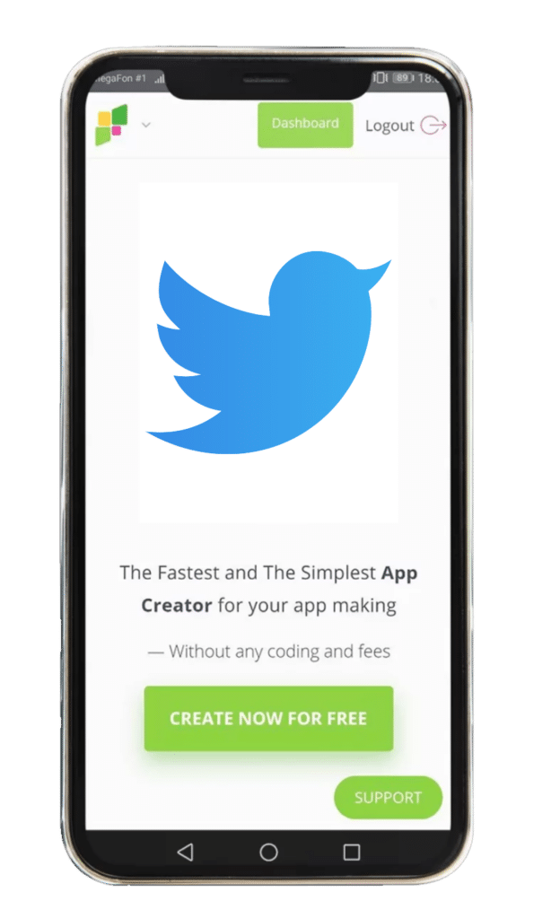 Create Twitter Page App – Convert Twitter Page to Android App