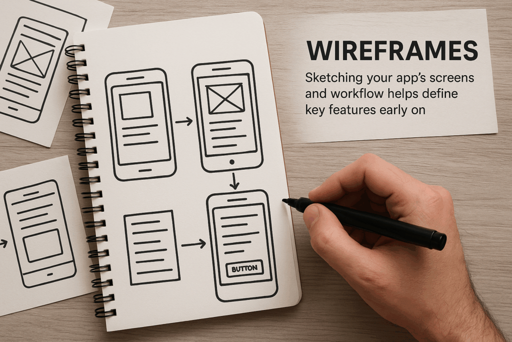 Sketching your app’s screens