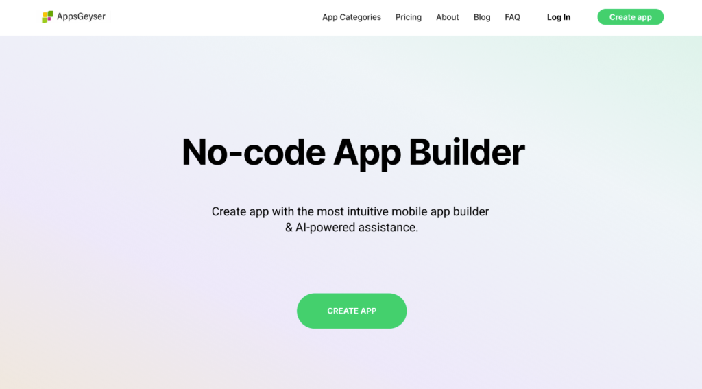 AppsGeyser No Code app builder