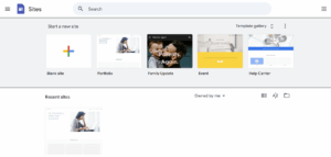 Google sites account