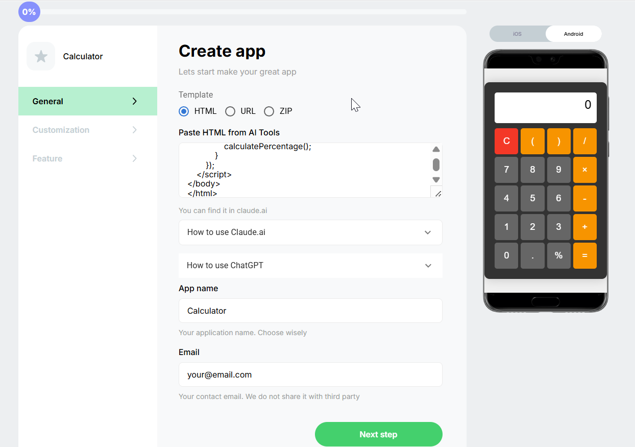 How to create a Calculator app with AI and Appsgeyser | AppsGeyser Blog