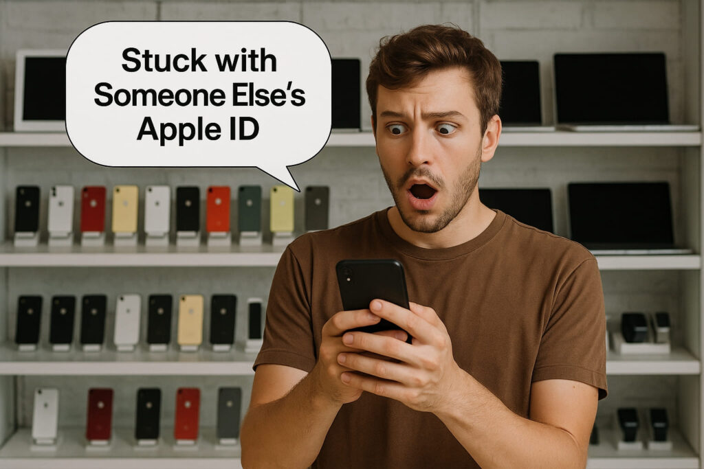 stuck on apple id screen