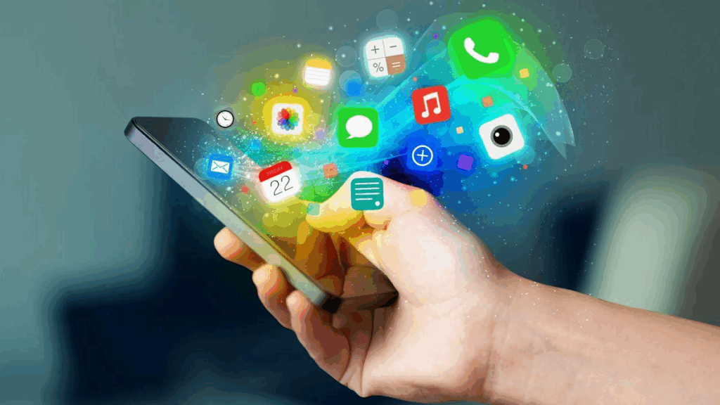 Smartphone screen showing mobile Apps