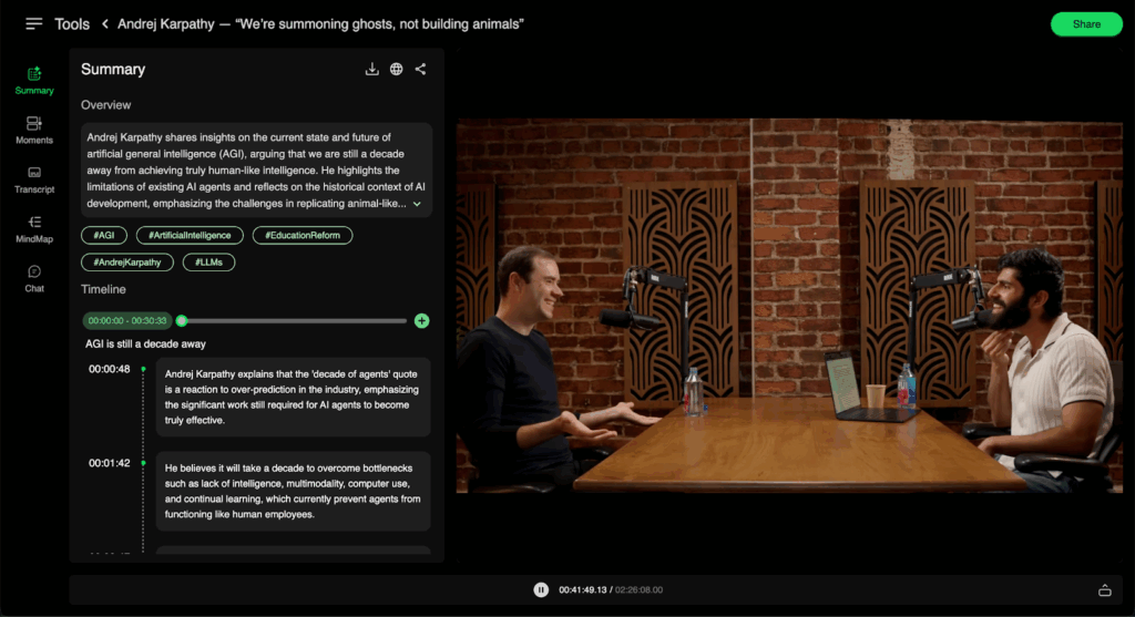 WayinVideo AI Video Summarizer