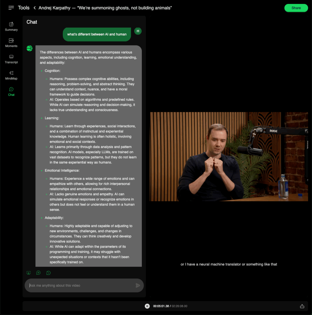 AI Chat Experience