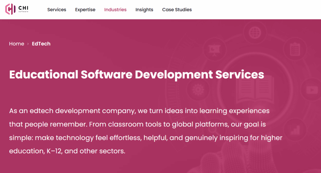 CHI Software - Educational Software Development Services