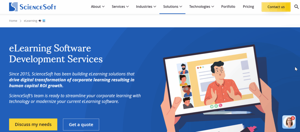 ScienceSoft — eLearning software development services