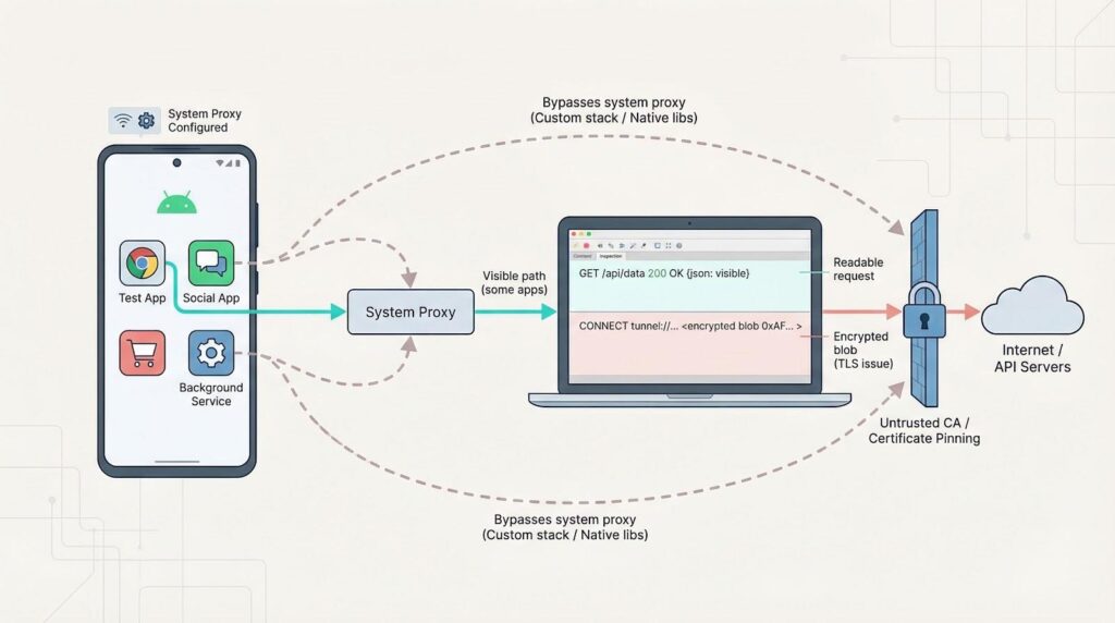 Debugging Android network traffic