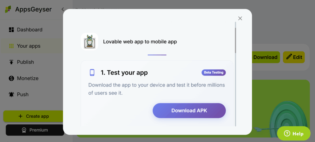 How to turn a Lovable Web App to a Mobile App Without Coding 5 image 6