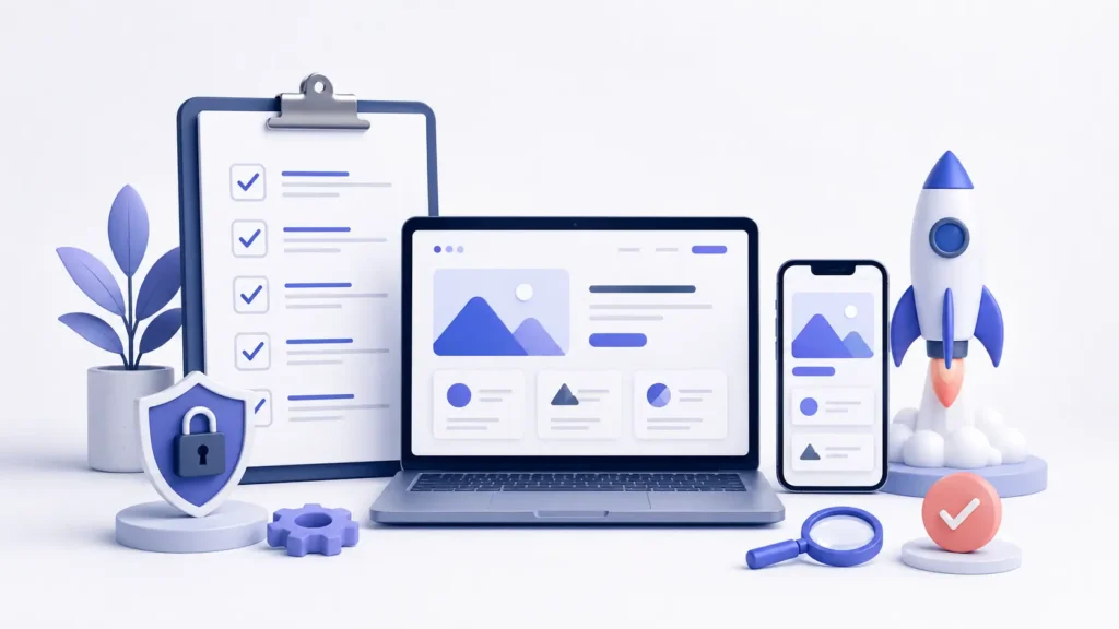 No-code website and mobile app launch checklist