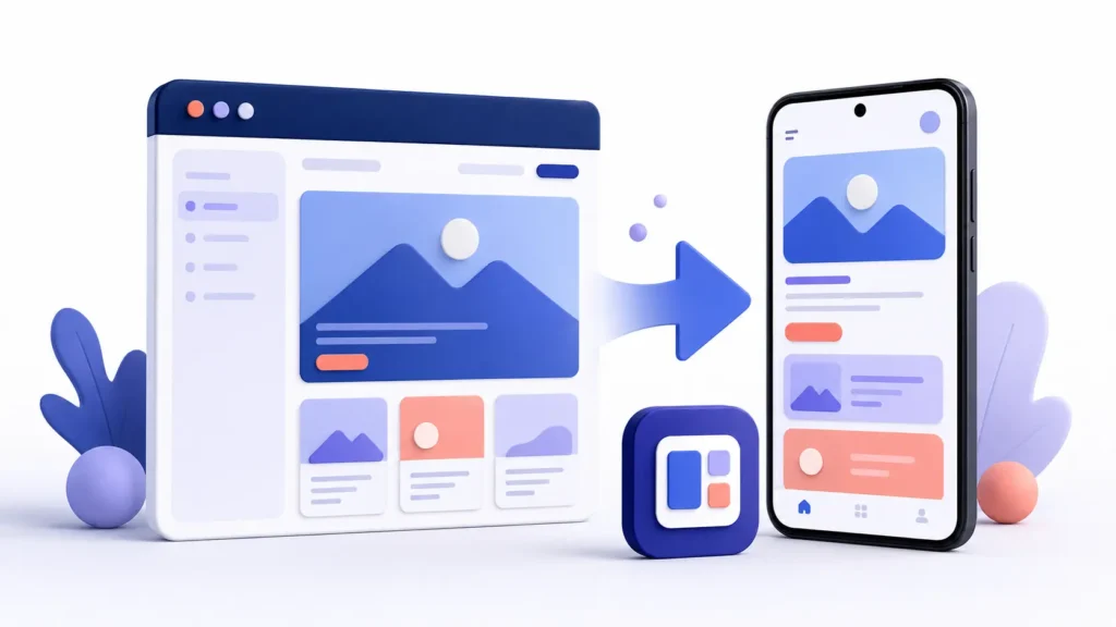 Turning a website into a mobile app without code