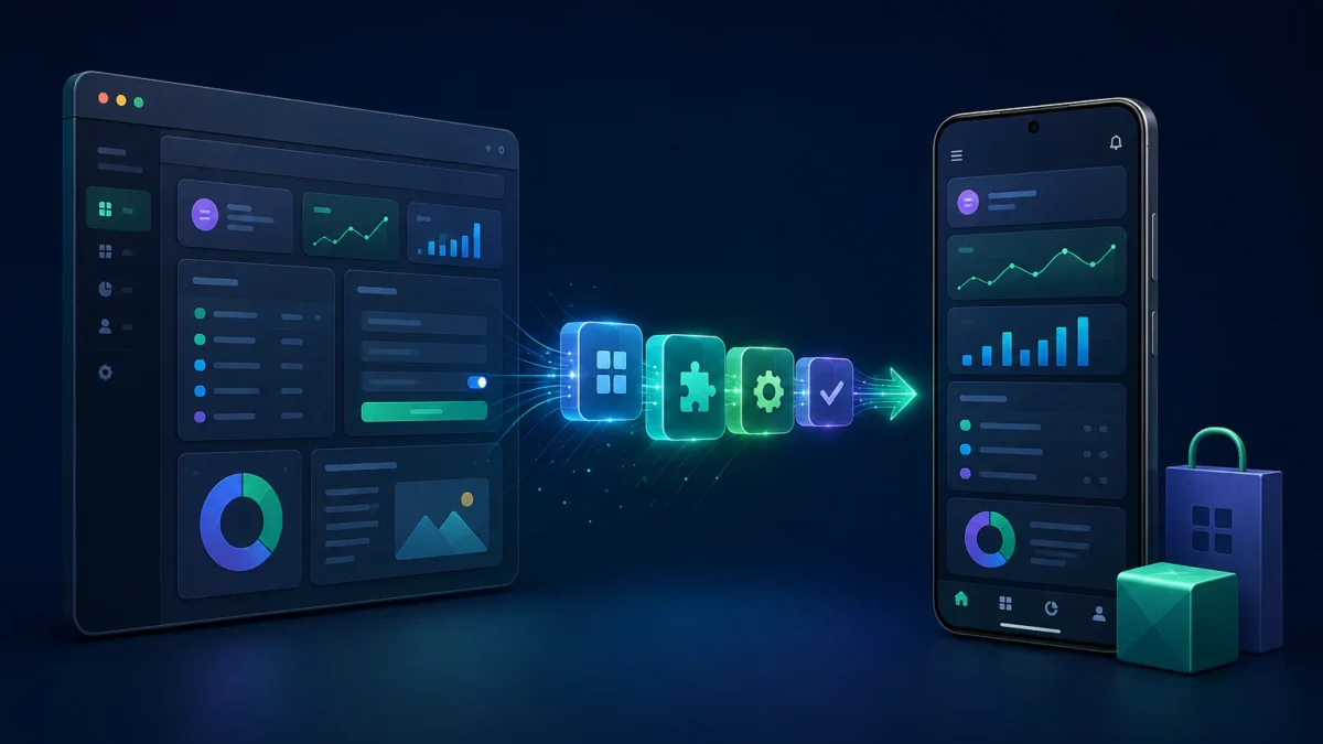 Base44 web app converted into an Android app package