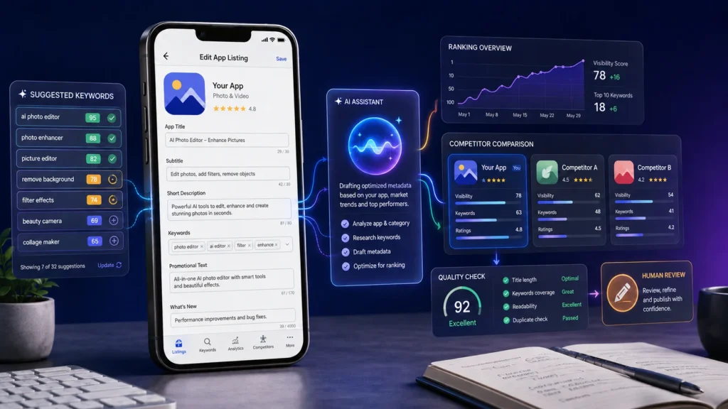 ASOMobile Brings AI-Assisted Metadata Drafting Into the ASO Workflow