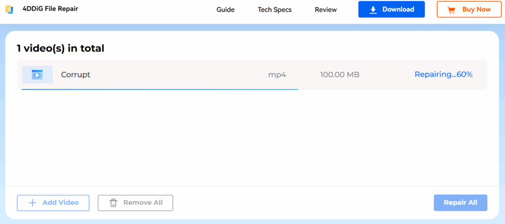 Top 5 Alternatives of EaseUS Online Video Repair Tool 6 Tenorshare 4DDiG Online Video Repair