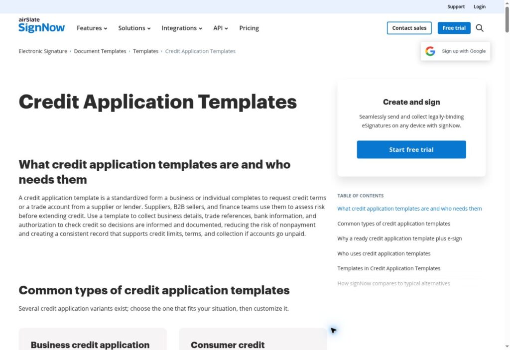 Small business owner reviewing a digital credit application on a laptop